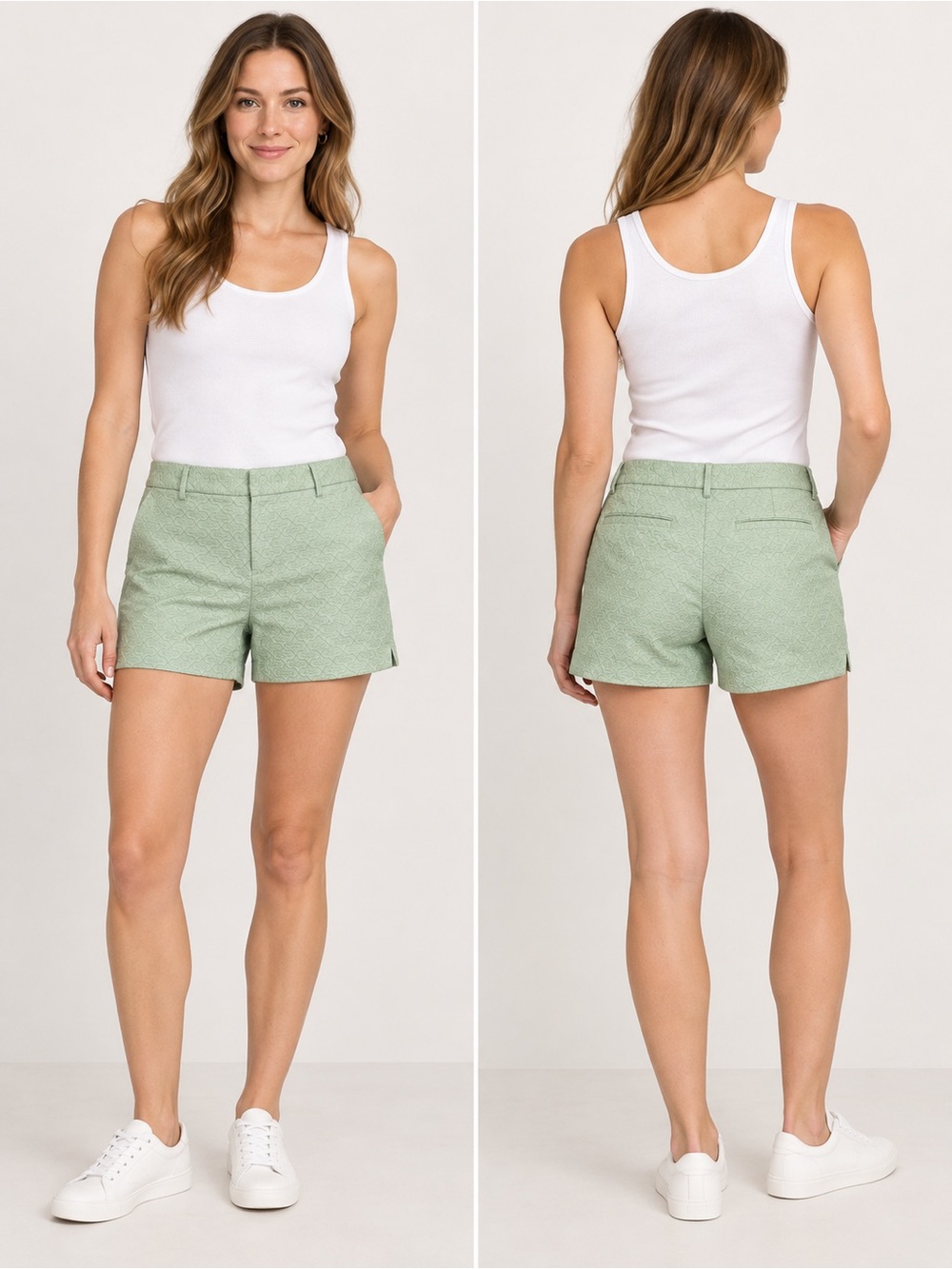 Banana Republic Pink Textured Shorts Size 6